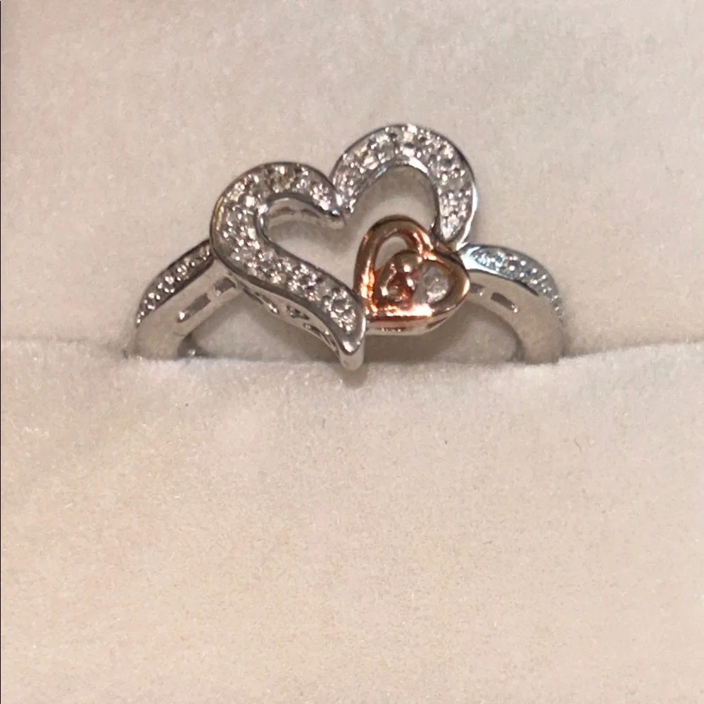 Brian Kosner Silver‎ and Bronze Heart Ring